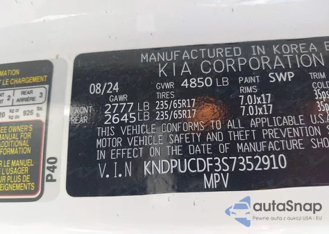 2025 Kia Sportage Lx from USA, damaged, VIN KNDPUCDF3S7352910